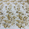 Beaded Sequined Lace Fabric Ivory