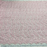 1 Yard Beaded Corded Bridal Lace Fabric Embroidered on 100 Percent Polyester Net Mesh 52 Inch Width