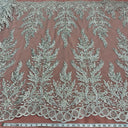 Beaded Corded Embroidered Lace Fabric 51" Wide