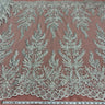 Beaded Corded Embroidered Lace Fabric 51" Wide