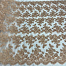Beaded Corded Bridal Lace Fabric
