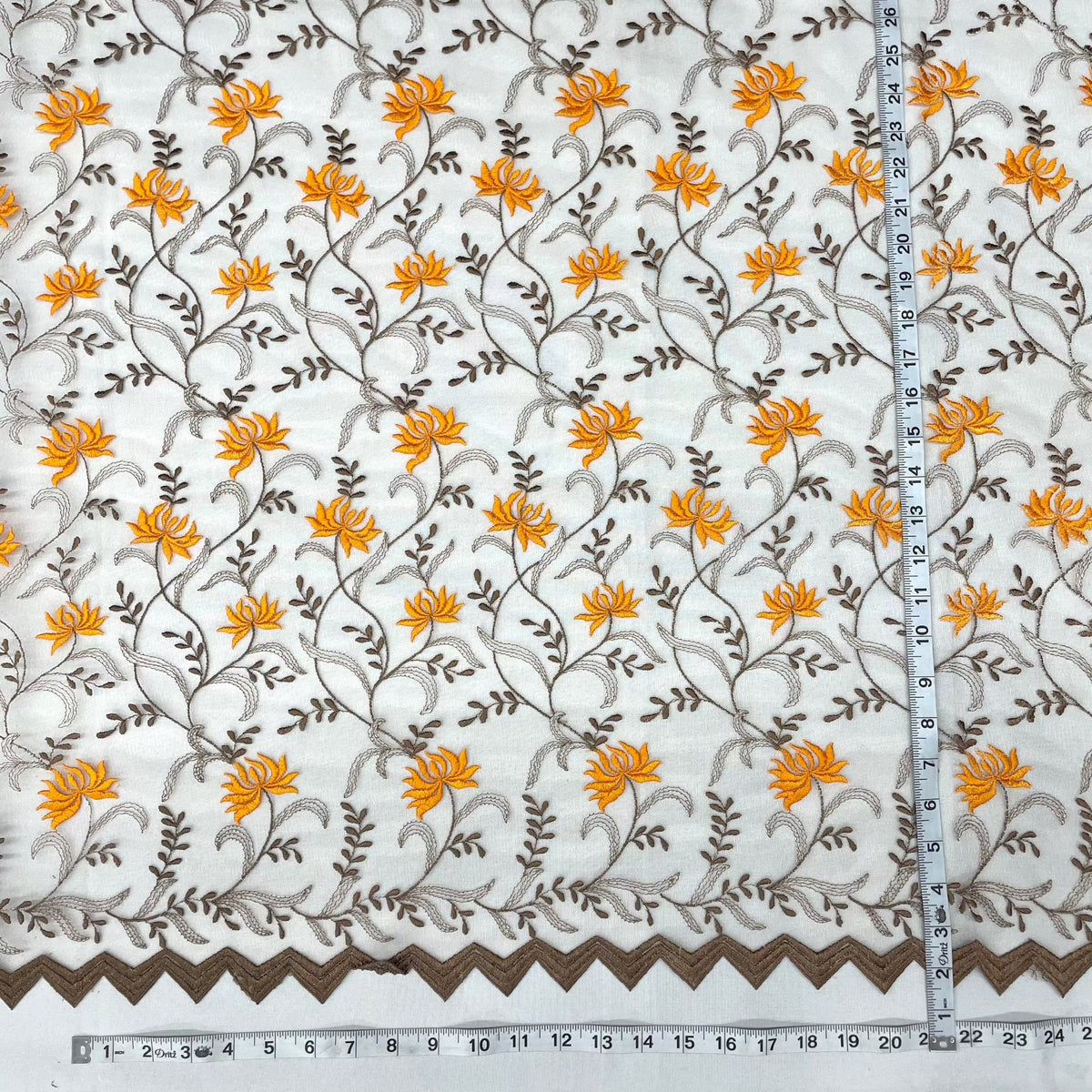 1 Yard Lace Fabric Embroidered on 100% Polyester Net Mesh Approximately 54" Wide