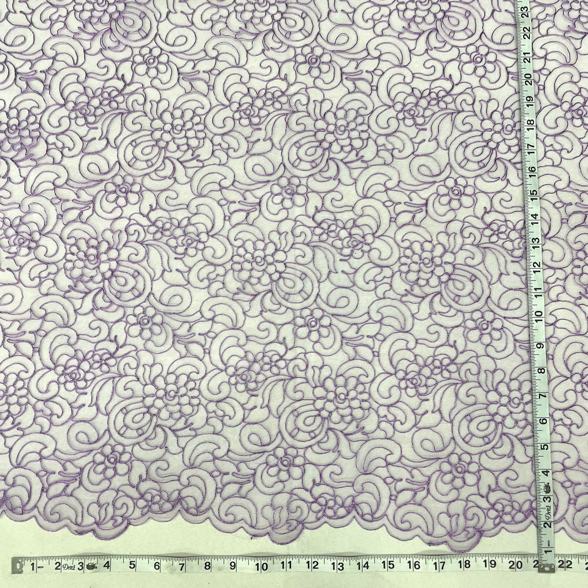 Polyester Corded Bridal Lace Fabric 53" Wide