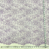 Polyester Corded Bridal Lace Fabric 53" Wide