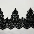 Embroidered Lace Trim 100% Polyester Net Mesh