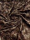 Rosette 3D Satin Polyester Fabric - 3D Rosette Design, 54" Width (1 Yard)