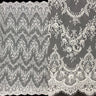 3 Yards Chantilly Embroidered Lace Fabric with Eyelash Scallop