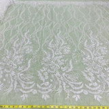 Beaded Embroidered Lace Mesh