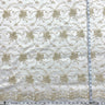 Corded Bridal Lace Fabric Ivory Mesh