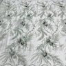 1 Yard Beaded Rhinestone 3D Floral Lace Fabric Embroidered 100 Percent Polyester Net Mesh 50 inch Width