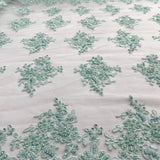 Beaded Corded Bridal Lace Sage
