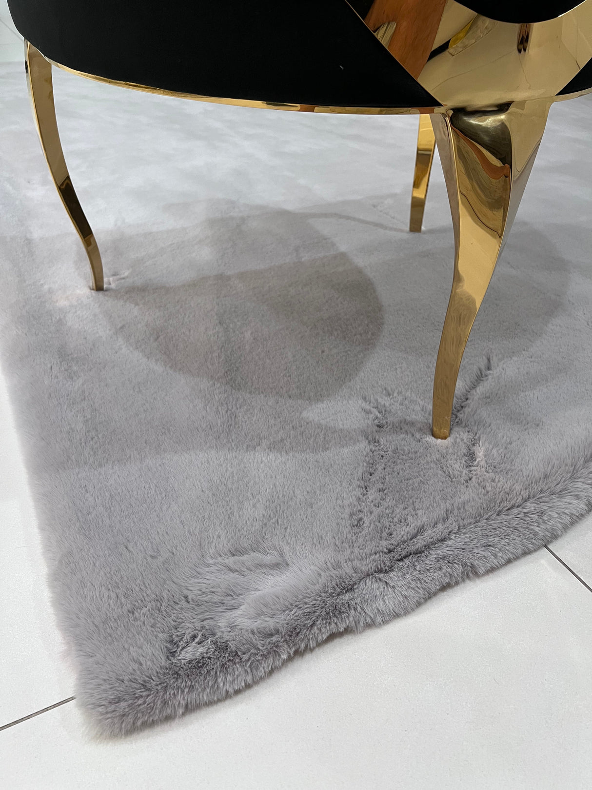Bella Rug Collection Polyester Fabric - Soft Luxurious Modern Rug, Sandy Beige, Slate Silver, Raven Charcoal, 6' 5" x 9' 2", 2' x 6' (1 Piece)