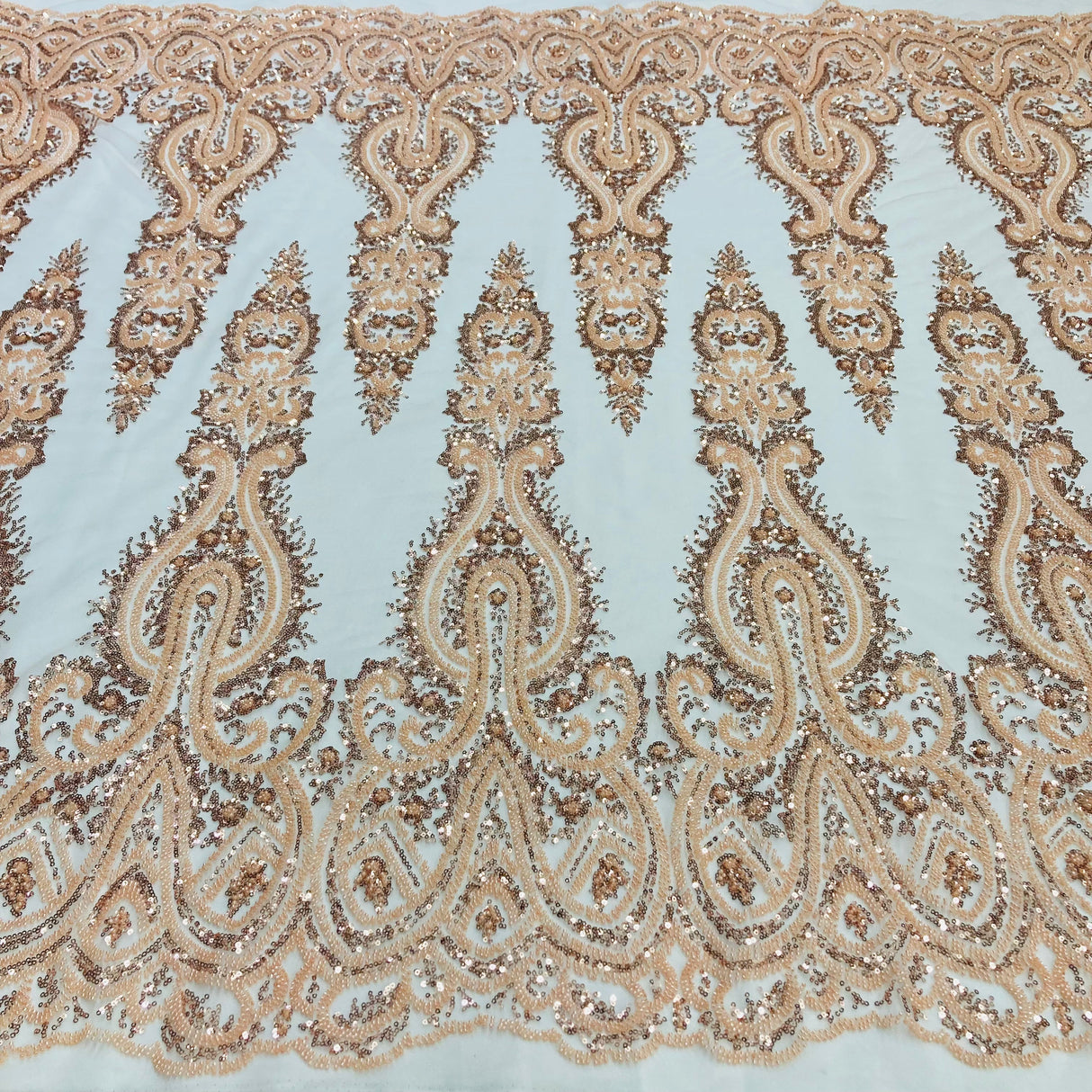 Beaded Embroidered Lace Mesh