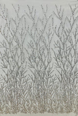 Beaded Sequined Lace Fabric