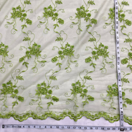 Beaded Lace Fabric Embroidered Mesh