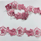 Beaded Lace Trimming 100% Polyester Organza 2"