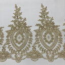 Beaded Corded Lace Trimming 13"