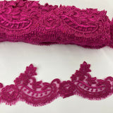 Corded Lace Trim 100% Polyester Net Mesh 3"