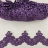 Beaded Lace Trimming on Polyester Organza