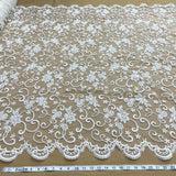 Beaded Corded Bridal Lace Mesh