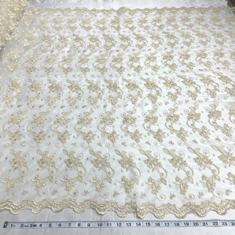 Corded Bridal Lace Mesh