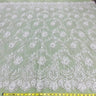 Beaded Chantilly Floral Lace White