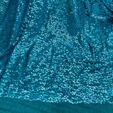 Sequined Polyester Jersey Net Mesh Fabric 4-Way Stretch
