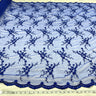 Beaded Lace Fabric on Polyester Net Mesh
