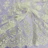 Beaded Corded Lace Fabric 52" Wide