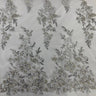 Beaded Sequined Lace Fabric 100% Polyester Net Mesh 52"