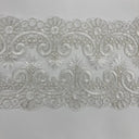 Corded Lace Trimming 6.5" Double Sided Embroidered
