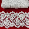 Corded Lace Trim White Silver