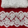 Corded Lace Trim White Silver