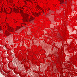 Corded Bridal Lace Fabric on Polyester Net Mesh