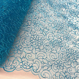 Polyester Corded Bridal Lace Fabric 53" Wide