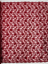 Pamela Floral Lace Polyester Fabric - Floral Corded Embroidered Sequin Lace, 50-54" Width (1 Yard)