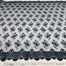 Embroidered Lace Fabric on Polyester Net Mesh
