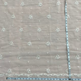 Beaded Embroidered Lace Mesh Fabric
