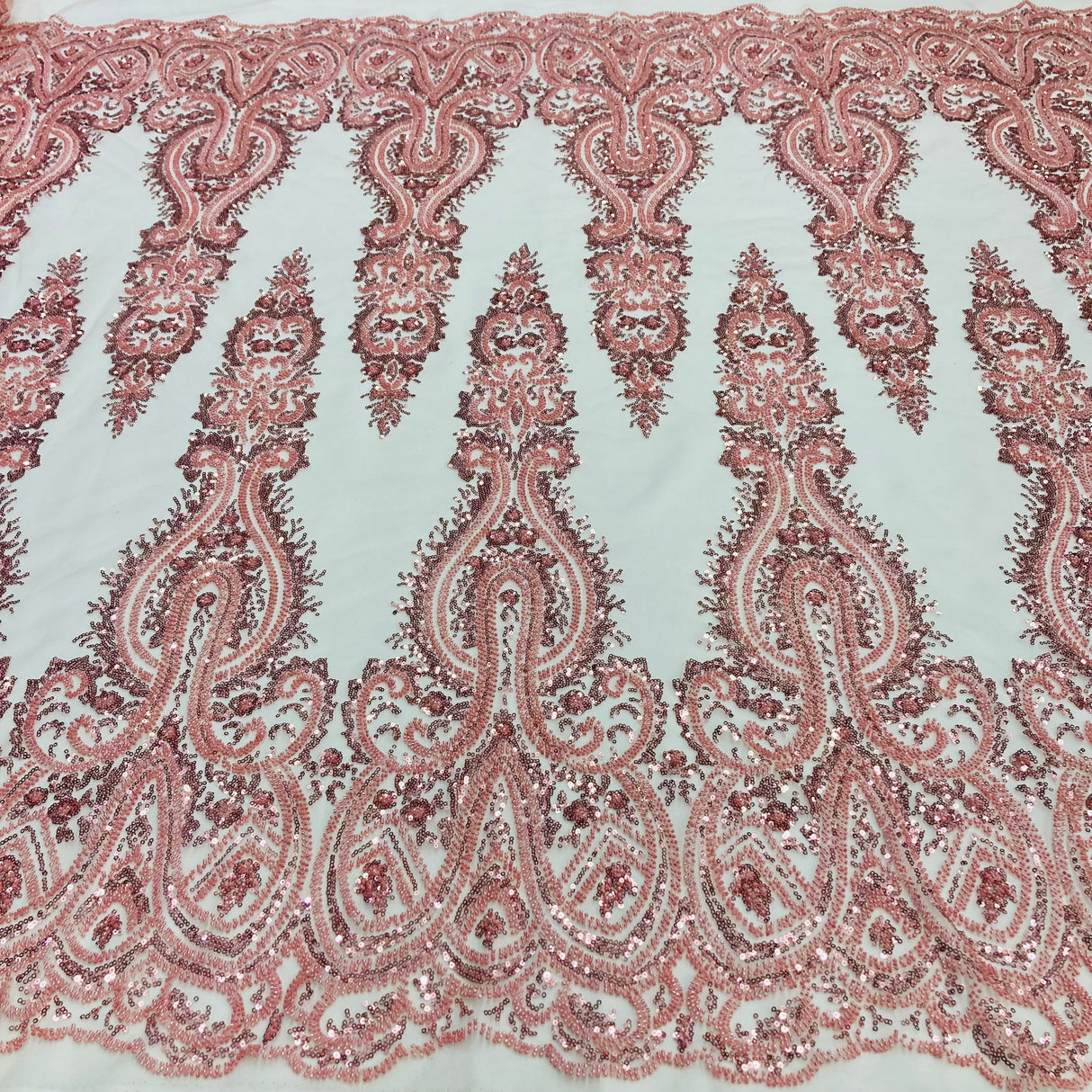 Beaded Embroidered Lace Mesh