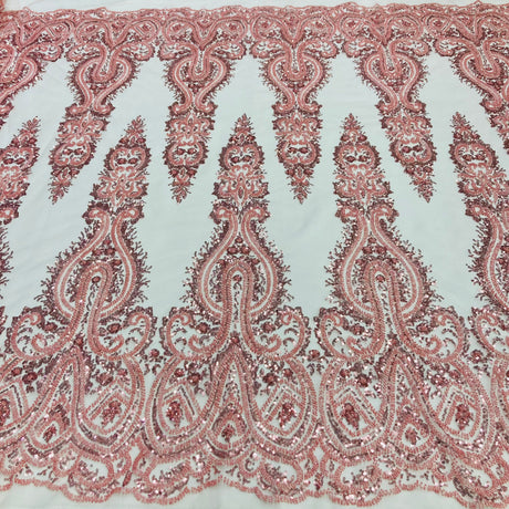 Beaded Embroidered Lace Mesh