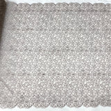 Corded Bridal Lace Fabric Embroidered Net Mesh