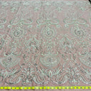 Beaded Lace Fabric on Polyester Net Mesh