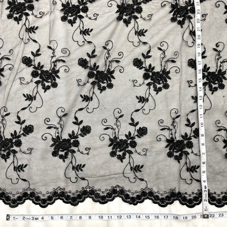 Beaded Lace Fabric Embroidered Mesh