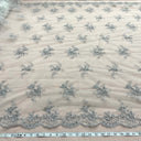 Beaded Corded Bridal Lace Mesh
