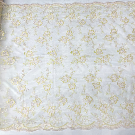 Embroidered Lace Mesh Floral