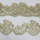 Polyester Corded Lace Trimming 3.5" Wide