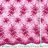 Beaded Lace Fabric on Polyester Net Mesh