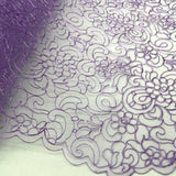 Polyester Corded Bridal Lace Fabric 53" Wide