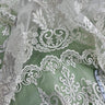 Beaded Corded Bridal Lace Ivory Mesh