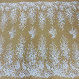 Beaded Lace Fabric Embroidered Mesh